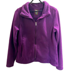 Under Armour Sz Large Women's UA Storm Fleece Lined Jacket Full Zip Purple